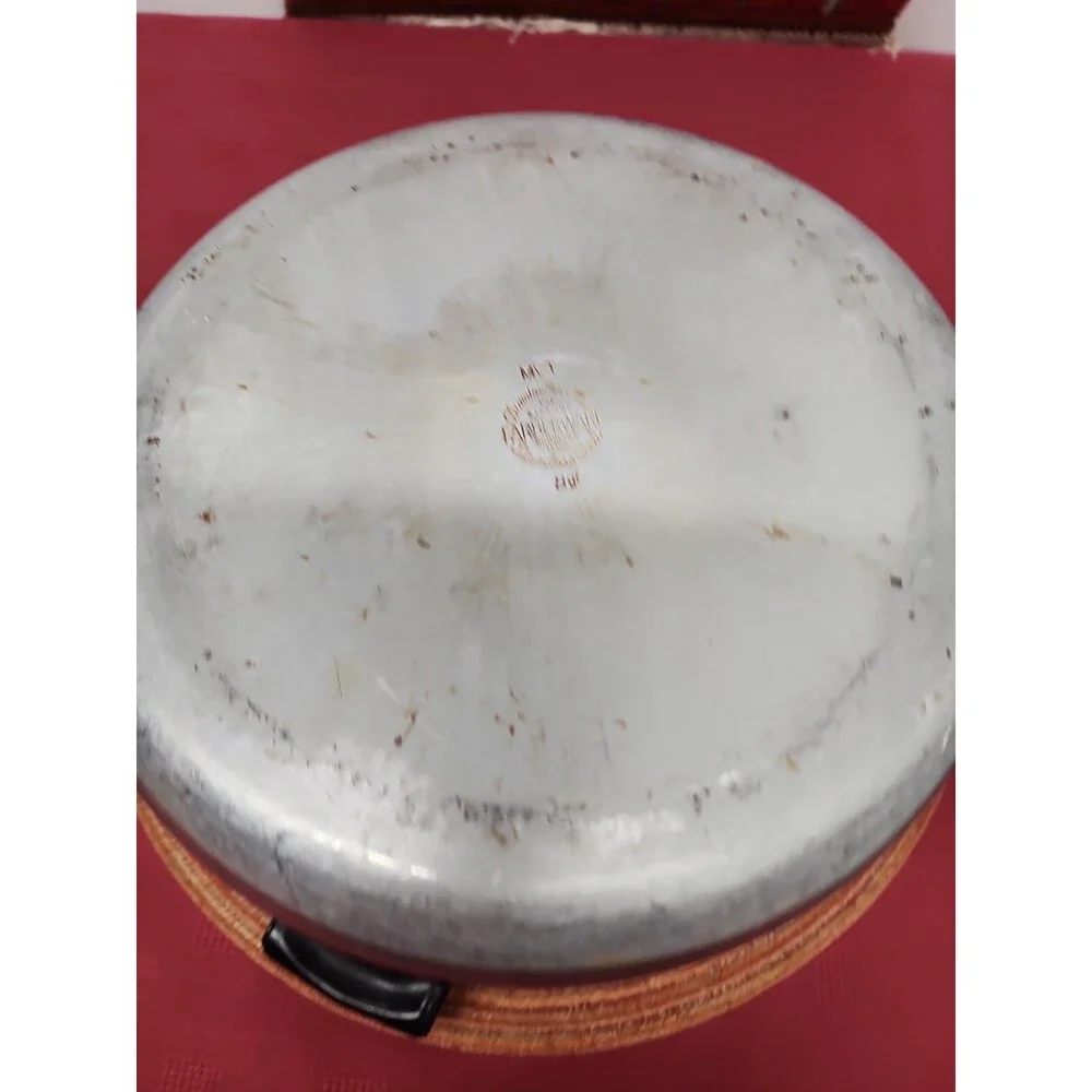 Vintage Farberware 8 Quart Stockpot With Lid Stainless Steel Aluminum Clad EUC
